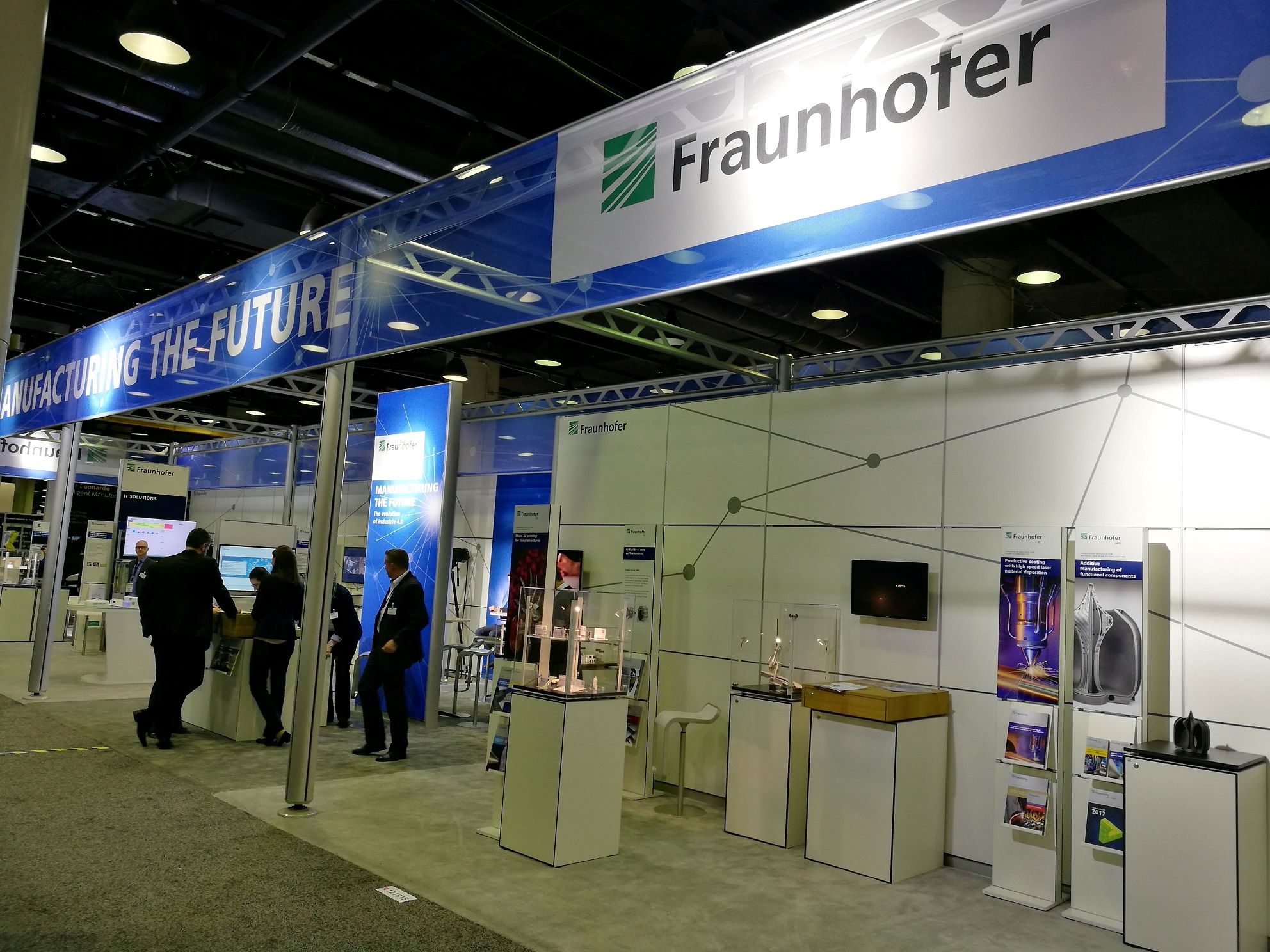 The joined booth of the Fraunhofer-Gesellschaft